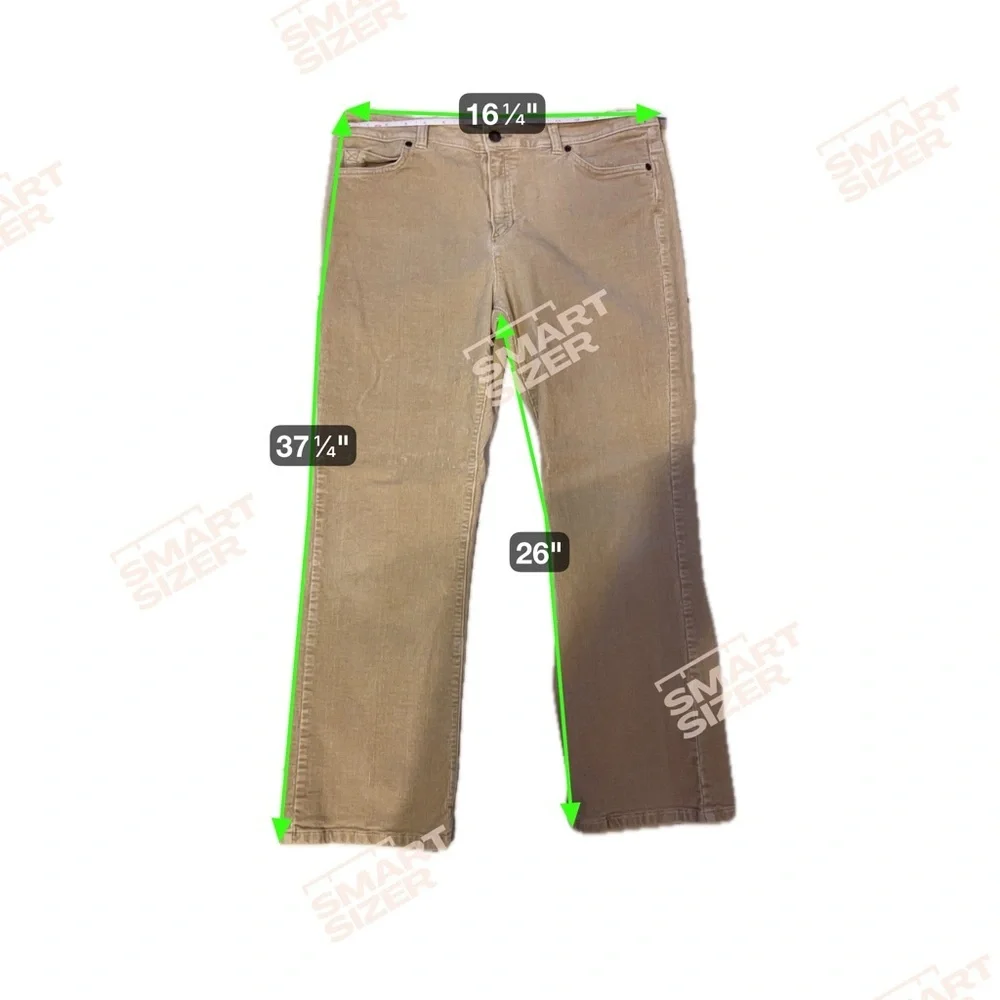 Jones New York Sport Petite Tan Stretch Corduroy Pants - Size 12P - Picture 4 of 4